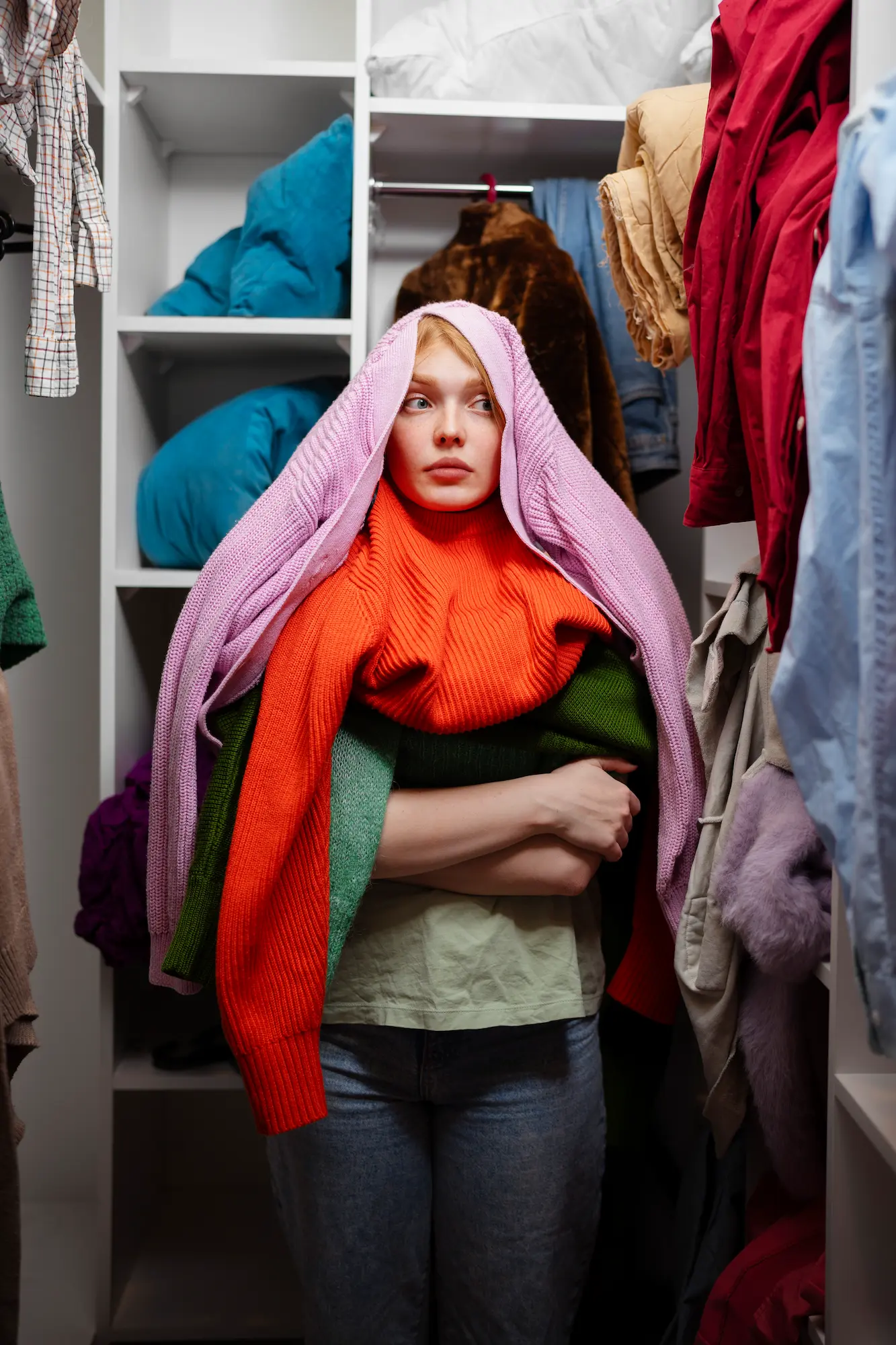 Femme dans le désordre